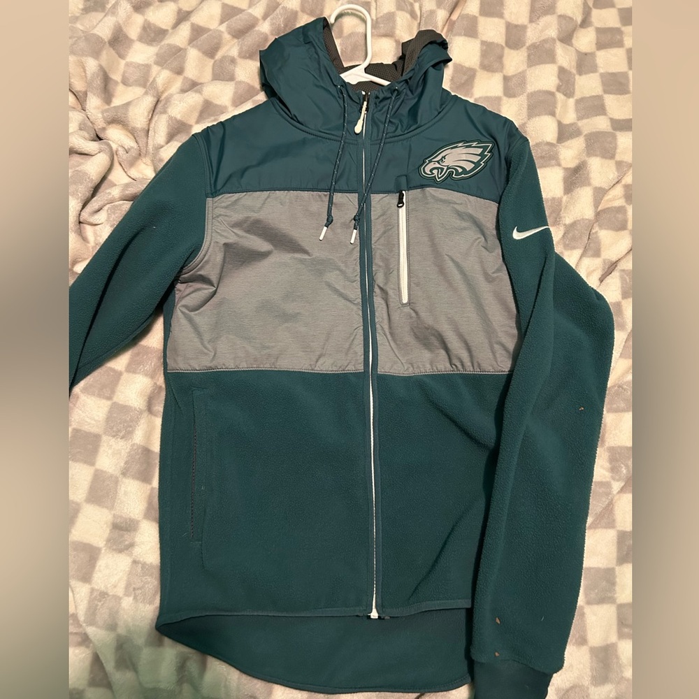 Eagles mens full zip fleece jacket